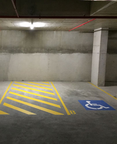 Rapid Pressure Cleaning - Line Marking - Disable Car Park